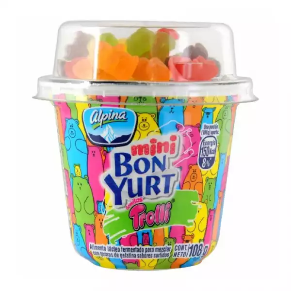 YOGURT CON CEREALES MINI BONYURT TROLLI X108g