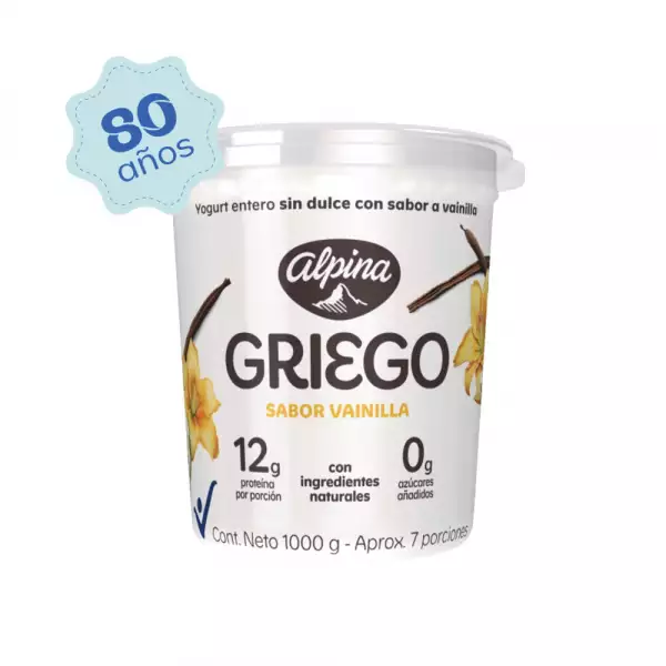YOGURT GRIEGO ALPINA VAINILLA X1000g