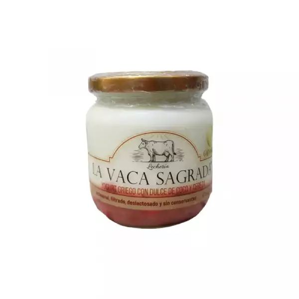 YOGURT GRIEGO VACA SAGRADA DESLACTOSADO COCO X230g