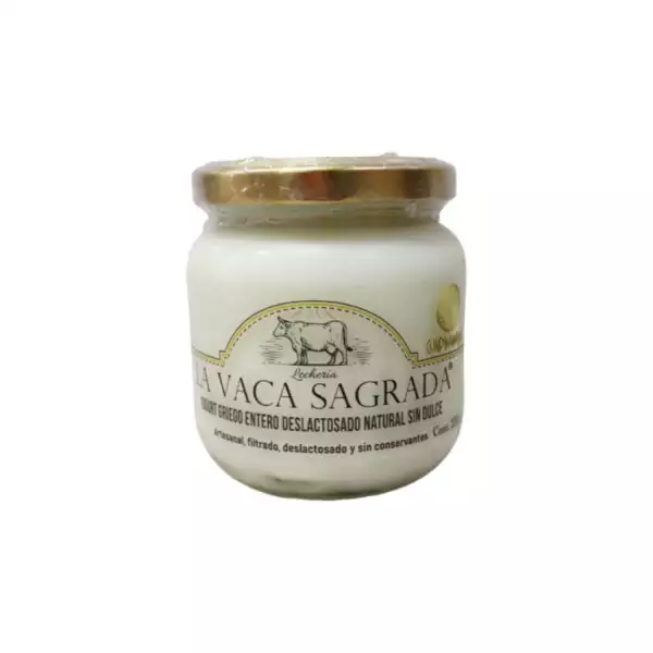 YOGURT GRIEGO VACA SAGRADA NATURAL SIN AZUCAR X230g