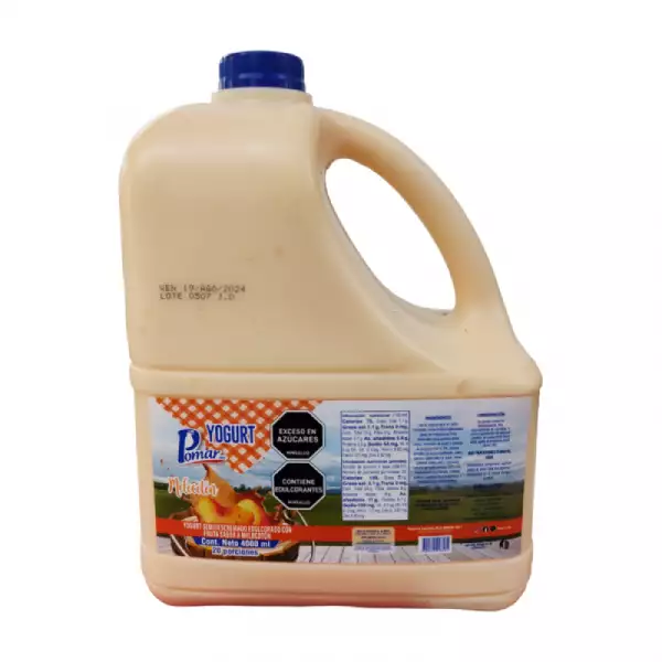 YOGURT POMAR GARRAFA MELOCOTON X4000 MILILITROS