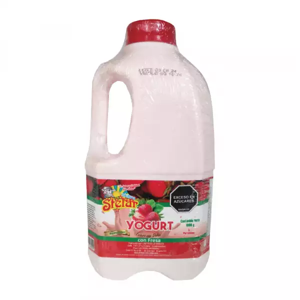 YOGURT STELAR GARRAFA   FRESA X1000ml