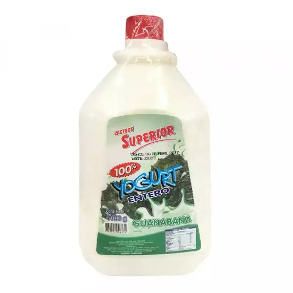 YOGURT SUPERIOR GARRAFA GUANABANA X1750g