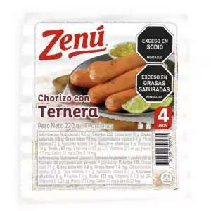 *CHORIZO ZENU TERNERA X220g