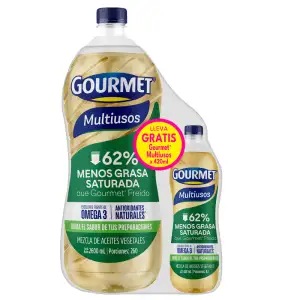 ACEITE VEGETAL GOURMET MULTIUSOSX2600ml GRATIS 420ml