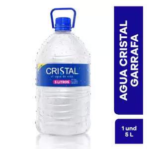 AGUA CRISTAL GARRAFA X5 LITROS
