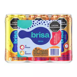 AGUA SABORIZADA BRISA LATA X6 X269ml