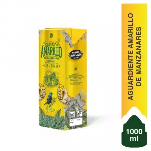AGUARDIENTE AMARILLO MANZANARES TETRA X1000ml