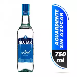 AGUARDIENTE NECTAR AZUL SIN AZÚCAR X750ml