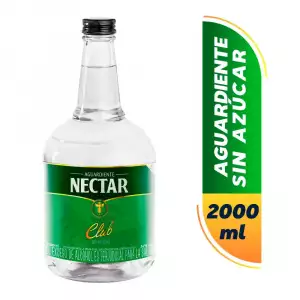 AGUARDIENTE NECTAR CLUB VERDE SIN AZUCAR X2000ml