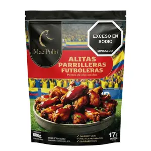 ALAS COCIDAS Y ADOBADAS MAC POLLO X600g