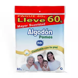 ALGODÓN MK POMOS 40g GRATIS 20g