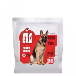 ALIMENTO PARA PERRO WOW CAN POUCH CARNE RES X300g