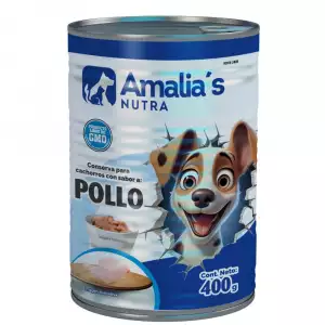 AMALIAS NUTRA DOG POLLO LT X400g
