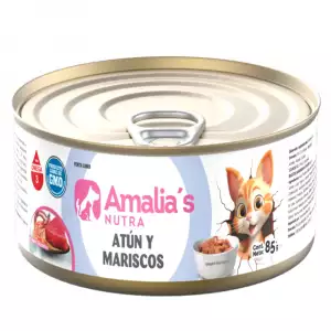 AMALIAS NUTRA GATO ATUN MARISCOS LATA X85g