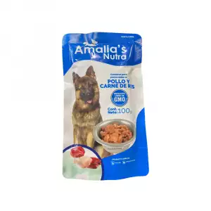 AMALIAS NUTRA POUCH POLLO Y CARNE DE RES X100g