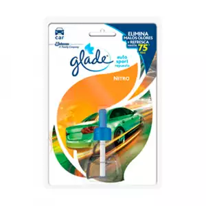 AMBIENTADOR GLADE AUTO SPORT NITRO REPUESTO X7ML