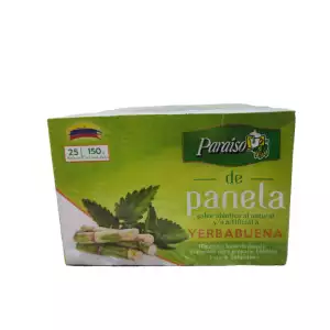 AROMATICA PANELA PARAISO YERBABUENA X25 SOBRES