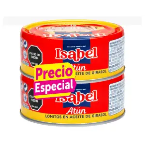 ATUN LOMO ACEITE ISABEL X2u X142g PRECIO ESPECIAL