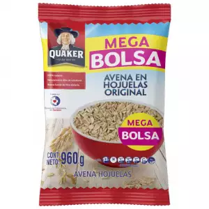 AVENA HOJUELAS QUAKER ORIGINAL X960g EXTRACONTENIDO