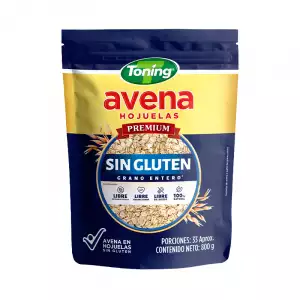 AVENA HOJUELAS TONING PREMIUM SIN GLUTEN X800g