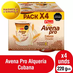 AVENA PRO ALQUERIA CUBANA CON EXTRA MAGNESIO X220g X4u