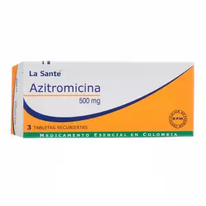AZITROMICINA X500mg LA SANTÉ X3 TABLETAS