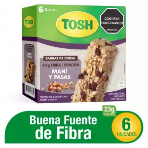 BARRA CEREAL TOSH MANI PASAS X6u X138g