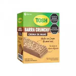 BARRA TOSH CRUNCHY DE MANI X6u X22g