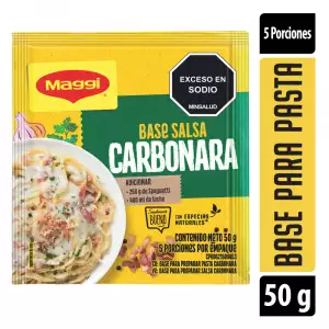 BASE SALSA MAGGI PASTA CARBONARA X50g