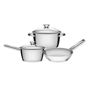 BATERIA TRAMONTINA ALLEGRA INOXIDABLE 5 PIEZAS