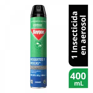 BAYGON AEROSOL MOSQUITOS Y MOSCAS X400ml