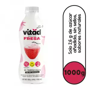 BEBIDA DE YOGURT VITAD FRESA SIN SELLOS X1000g