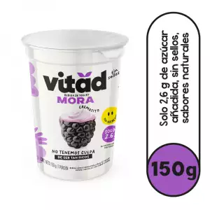 BEBIDA DE YOGURT VITAD MORA SIN SELLOS X150g
