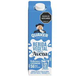 BEBIDA VEGETAL AVENA QUAKER TETRA PACK X900ml