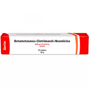 BETAMETASONA + CLOTRIMAZOL + NEOMICINA CREMA GENFAR X20g