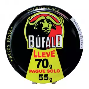 BETÚN BÚFALO FAMILIAR NEGRO PAGUE 55g LLEVE 70g