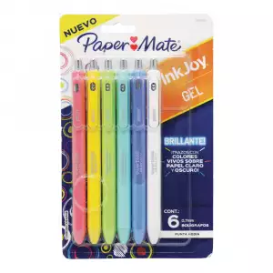 BOLIGRAFO PAPER MATE BRIGHT GEL LATAM X6u