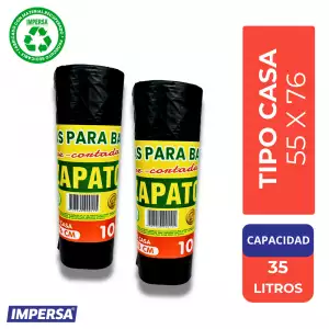BOLSA BASURA ZAPATOCA CASA 55X76 X10
