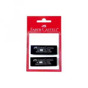 BORRADOR FABER CASTELL NEGRO TK-2B X2u