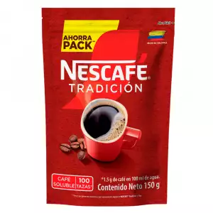 CAFÉ GRANULADO NESCAFÉ TRADICIÓN DOYPACK X150g