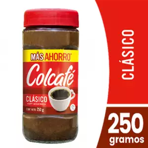 CAFÉ INSTANTANEO COLCAFÉ CLÁSICO X250g