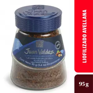 CAFÉ LIOFILIZADO JUAN VALDEZ AVELLANA X95g