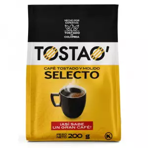 CAFÉ TOSTAO SELECTO X200gr