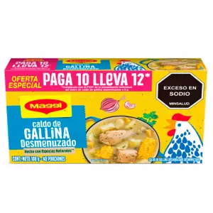 CALDO DESM MAGGI GALLINA PAGUE10 LLEVE12 X9g