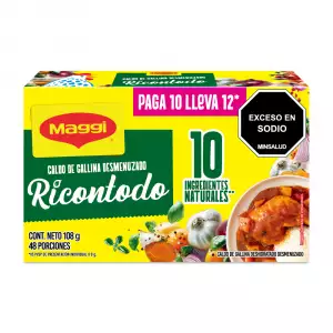 CALDO MAGGI  DESMENUZADO GALLINA RICONTODO X10X10.8g