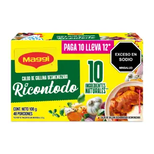 CALDO MAGGI DESMENUZADO GALLINA RICONTODO X10X10.8g