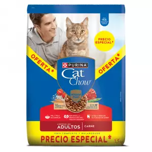 CAT CHOW ADULTO CARNE X1500g PRECIO ESPECIAL