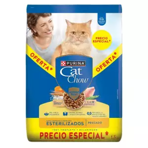 CAT CHOW ADULTO ESTERILIZADO X1500g PRECIO ESPECIAL