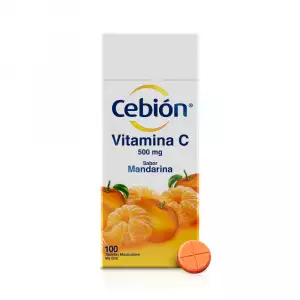 CEBION MASTICABLE MANDARINA X100 TABLETAS
